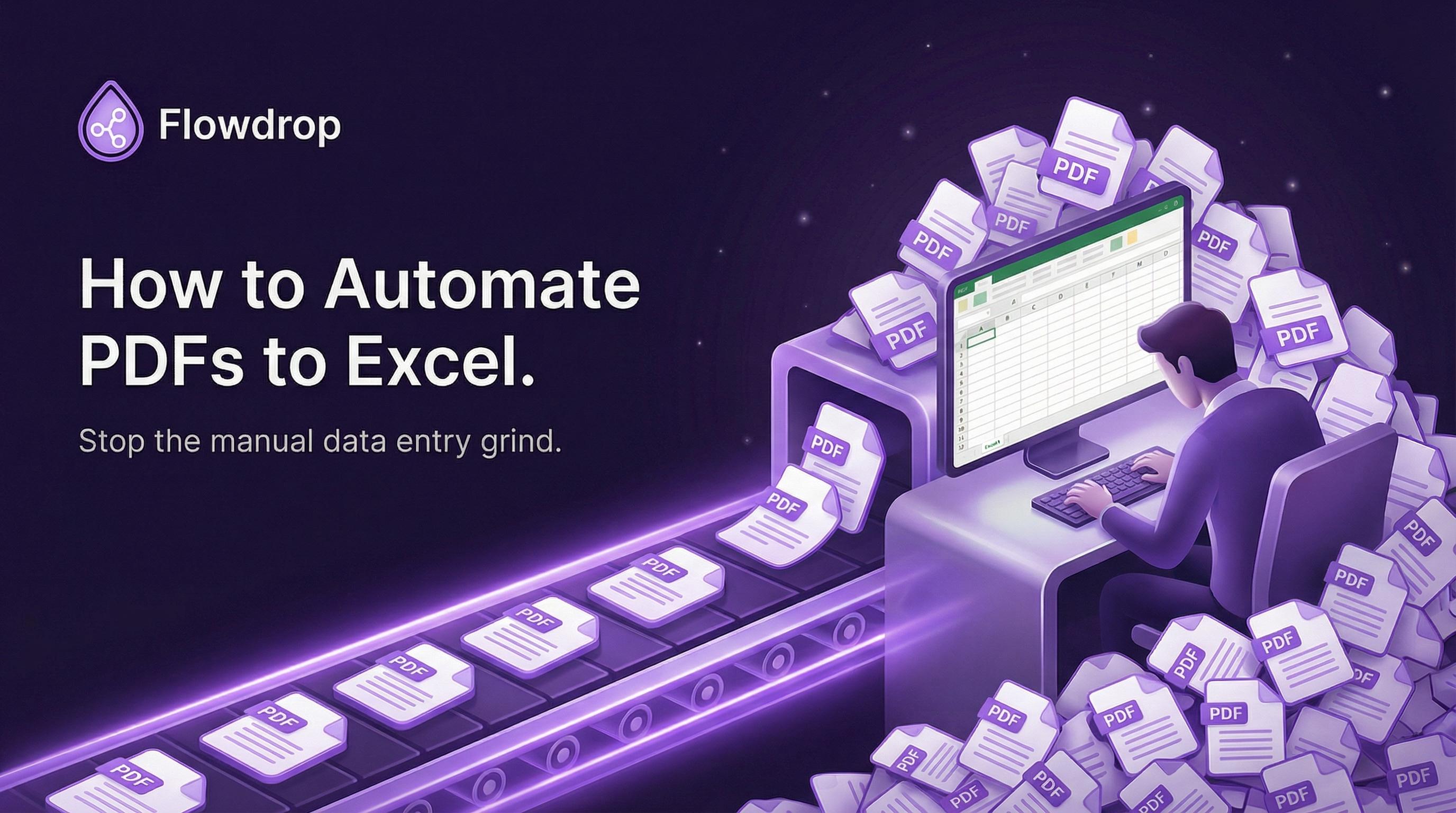 How To Automate PDF To Excel In 2 Minutes (No Code Required)